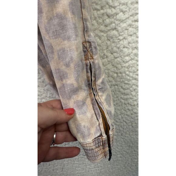 Anthropologie Womens Tamarind Giraffe Print Linen Lyocell Pleated Joggers Size 4 - Picture 6 of 8